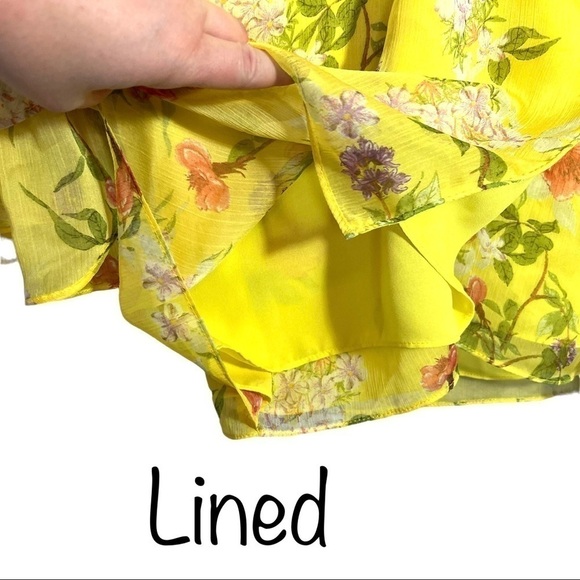 Lauren Ralph Lauren Floral Georgette Chiffon Wrap Bell Sleeve Blouse Size Small - Picture 12 of 17